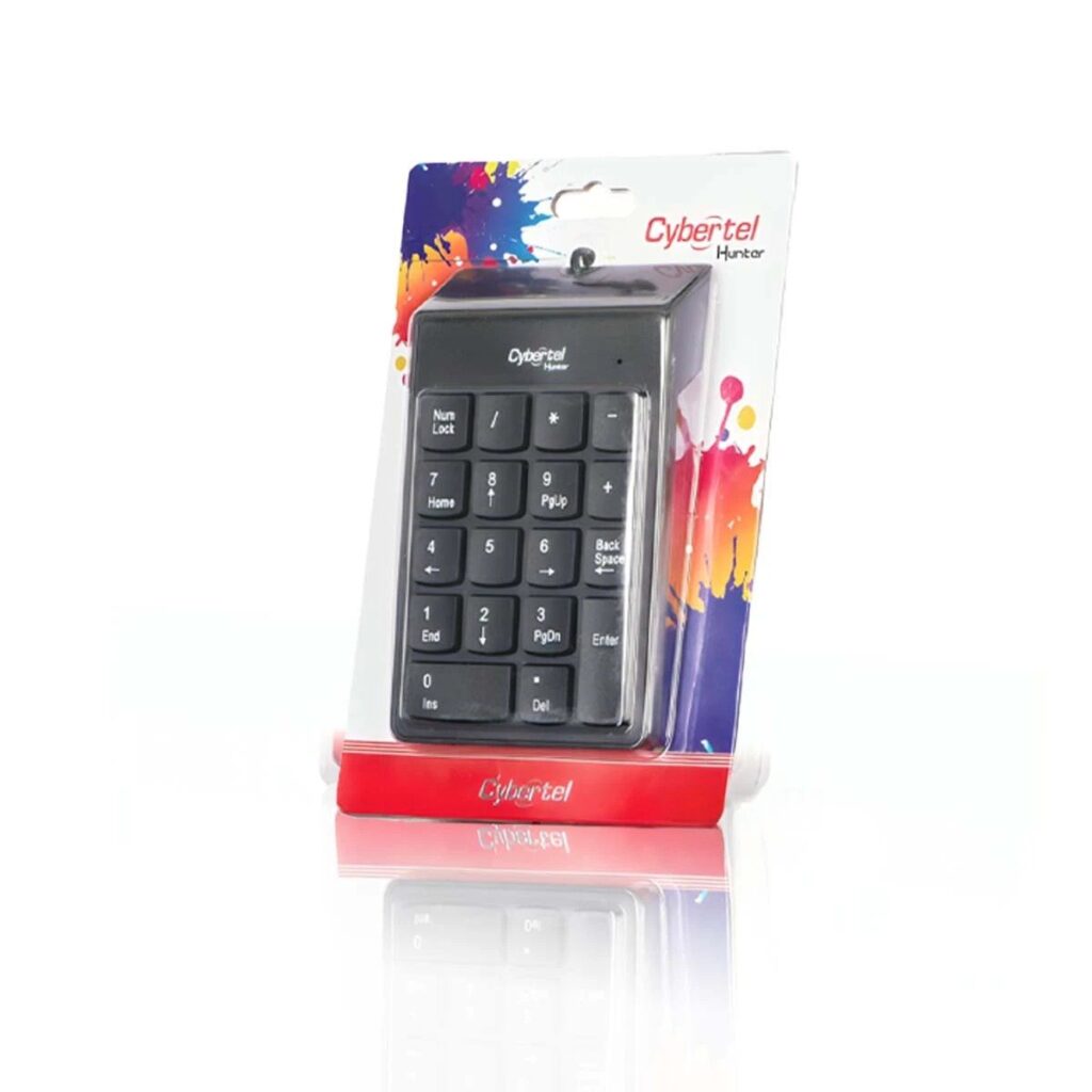 Teclado Numérico Cybertel Hunter K303 USB Negro para PC y Laptop