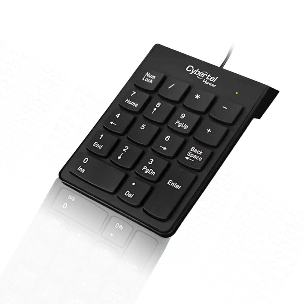 Teclado Numérico Cybertel Hunter K303 USB Negro para PC y Laptop - Imagen 2
