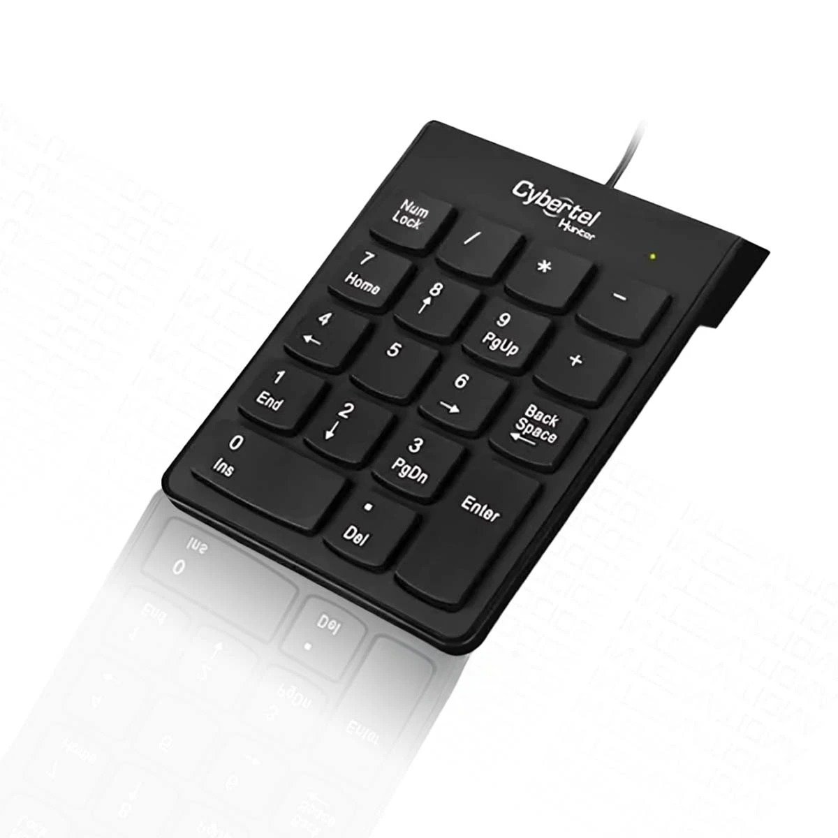 Red Hunters Teclado Numérico Cybertel Hunter K303 USB Negro para PC y Laptop | Dataplus